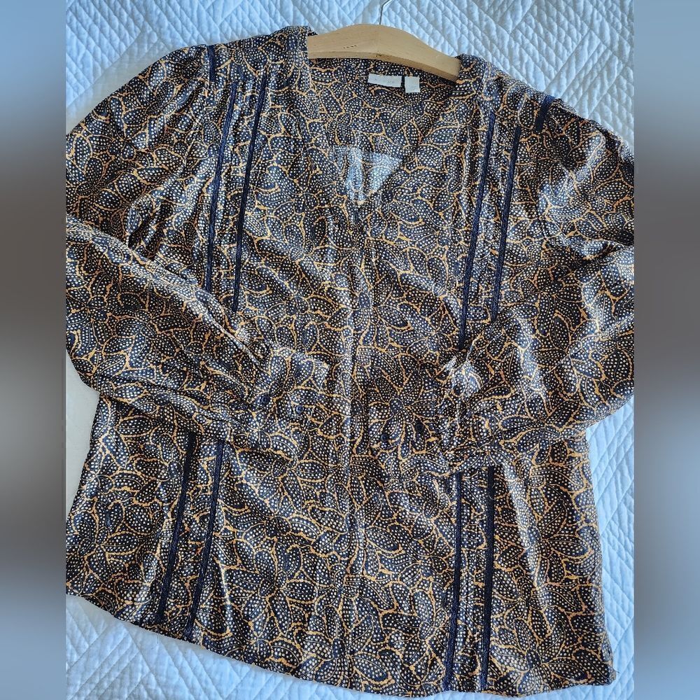 HINGE bohemian peaseant cottagecore blouse - Picture 11 of 12